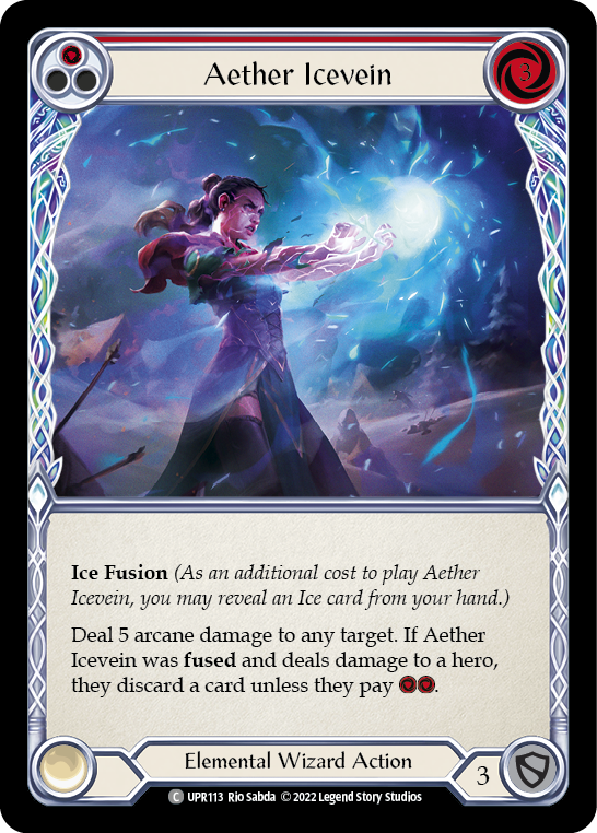 Aether Icevein (Red) [UPR113] (Uprising)  Rainbow Foil | I Want That Stuff Brandon