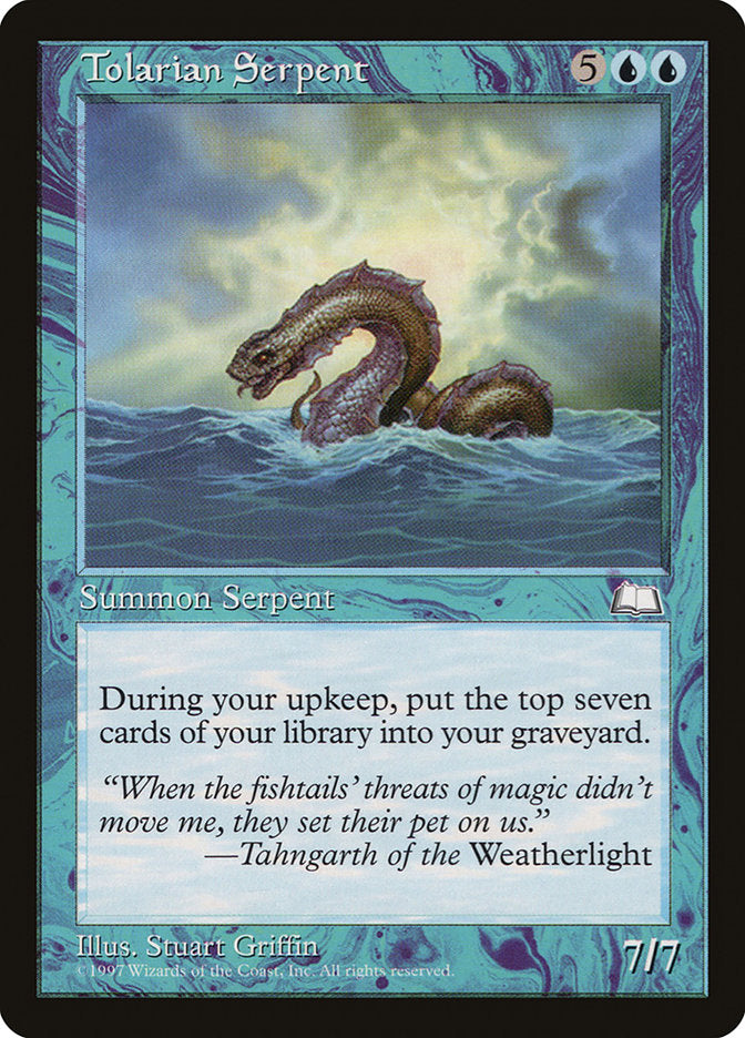 Tolarian Serpent [Weatherlight] | I Want That Stuff Brandon