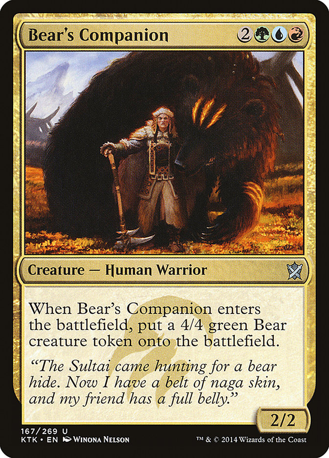 Bear's Companion [Khans of Tarkir] | I Want That Stuff Brandon