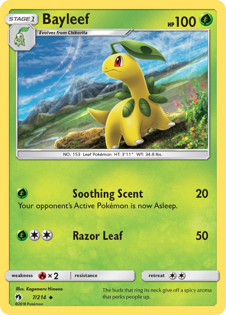 Bayleef (7/214) [Sun & Moon: Lost Thunder] | I Want That Stuff Brandon