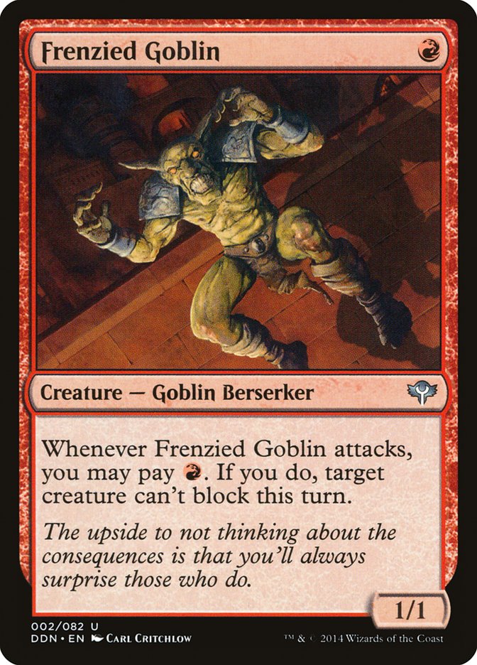 Frenzied Goblin [Duel Decks: Speed vs. Cunning] | I Want That Stuff Brandon