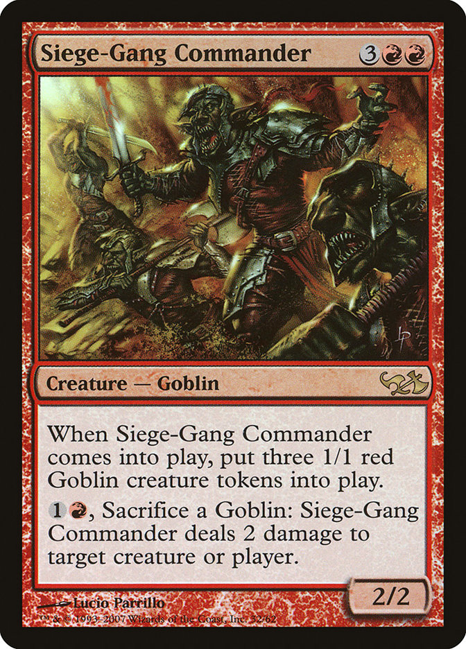Siege-Gang Commander [Duel Decks: Elves vs. Goblins] | I Want That Stuff Brandon