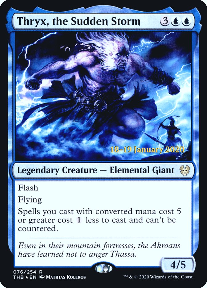 Thryx, the Sudden Storm [Theros Beyond Death Prerelease Promos] | I Want That Stuff Brandon