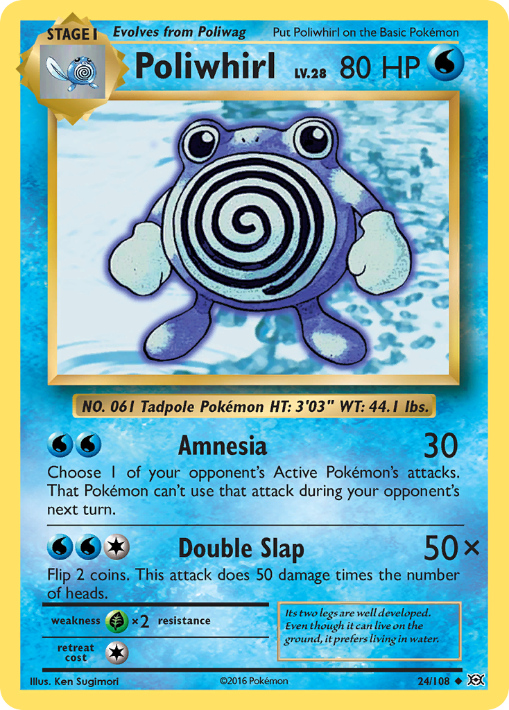 Poliwhirl (24/108) [XY: Evolutions] | I Want That Stuff Brandon