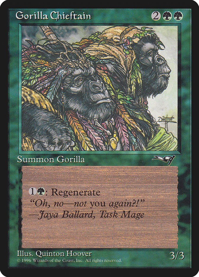 Gorilla Chieftain (Two Gorilla Art) [Alliances] | I Want That Stuff Brandon