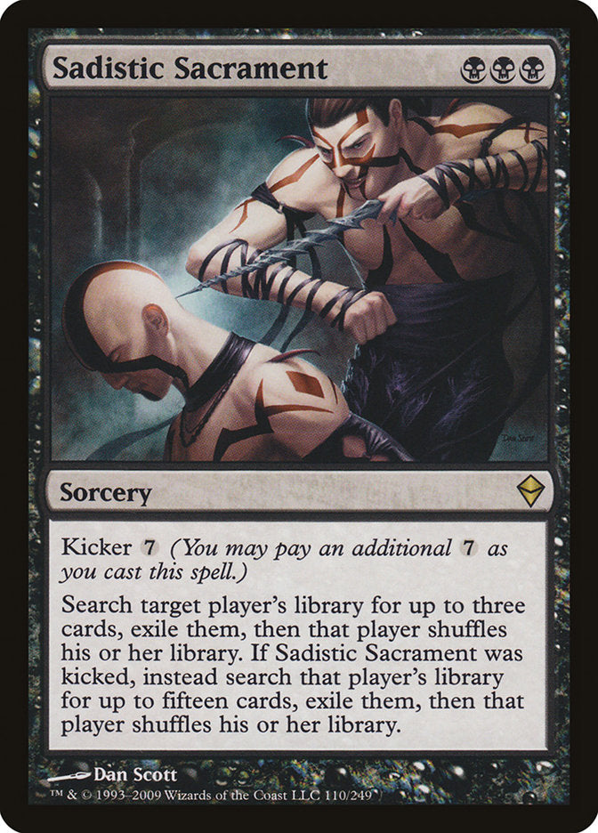 Sadistic Sacrament [Zendikar] | I Want That Stuff Brandon