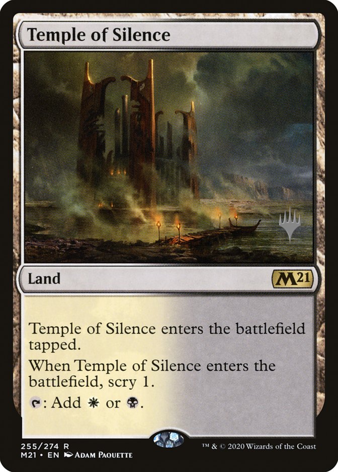 Temple of Silence (Promo Pack) [Core Set 2021 Promos] | I Want That Stuff Brandon