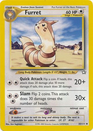 Furret (35/111) [Neo Genesis Unlimited] | I Want That Stuff Brandon