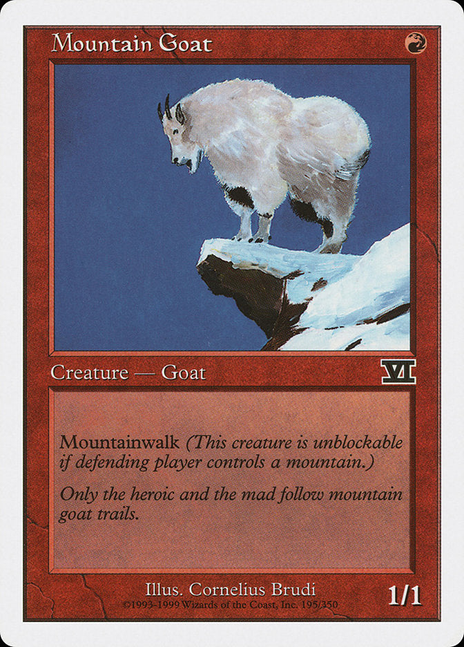 Mountain Goat [Classic Sixth Edition] | I Want That Stuff Brandon