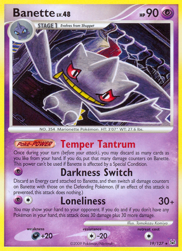 Banette (19/127) [Platinum: Base Set] | I Want That Stuff Brandon