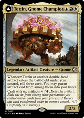 Tetzin, Gnome Champion // The Golden-Gear Colossus [The Lost Caverns of Ixalan Commander] | I Want That Stuff Brandon