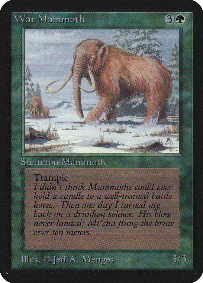 War Mammoth [Alpha Edition] | I Want That Stuff Brandon