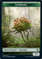 Food // Saproling Double-Sided Token [Commander 2021 Tokens] | I Want That Stuff Brandon