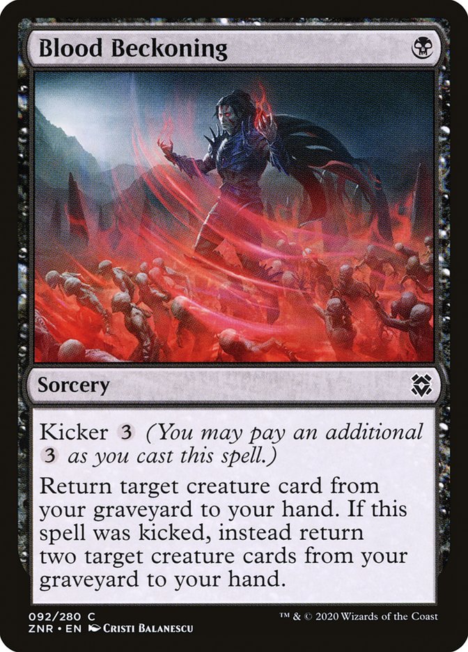 Blood Beckoning [Zendikar Rising] | I Want That Stuff Brandon