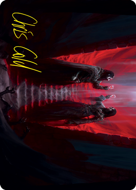 Vampires' Vengeance Art Card (Gold-Stamped Signature) [Innistrad: Crimson Vow Art Series] | I Want That Stuff Brandon