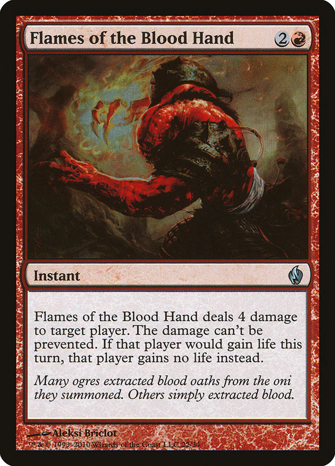 Flames of the Blood Hand [Premium Deck Series: Fire and Lightning] | I Want That Stuff Brandon