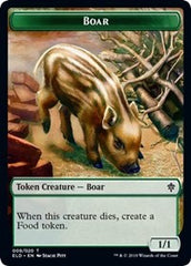 Boar // Food (15) Double-Sided Token [Throne of Eldraine Tokens] | I Want That Stuff Brandon