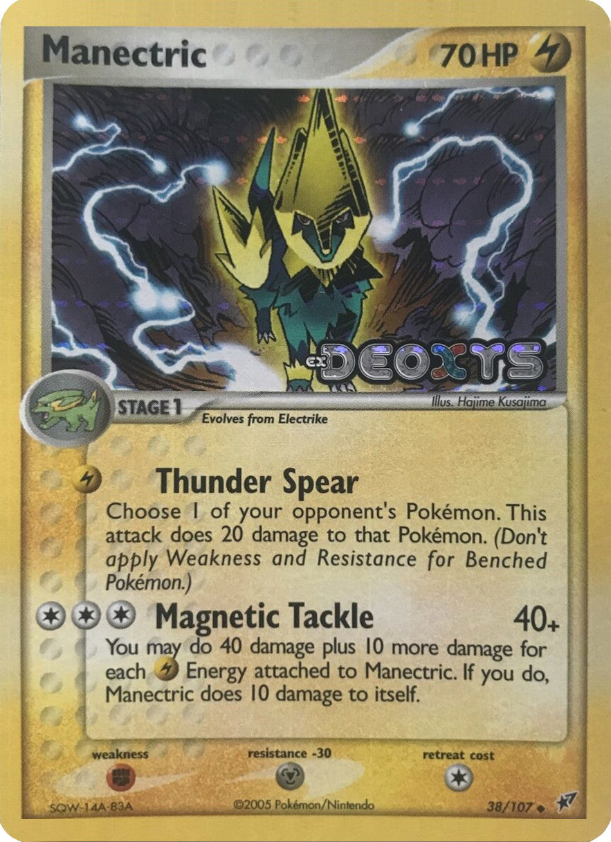 Manectric (38/107) (Stamped) [EX: Deoxys] | I Want That Stuff Brandon