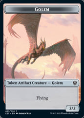 Golem (025) // Thopter Double-Sided Token [Commander 2021 Tokens] | I Want That Stuff Brandon