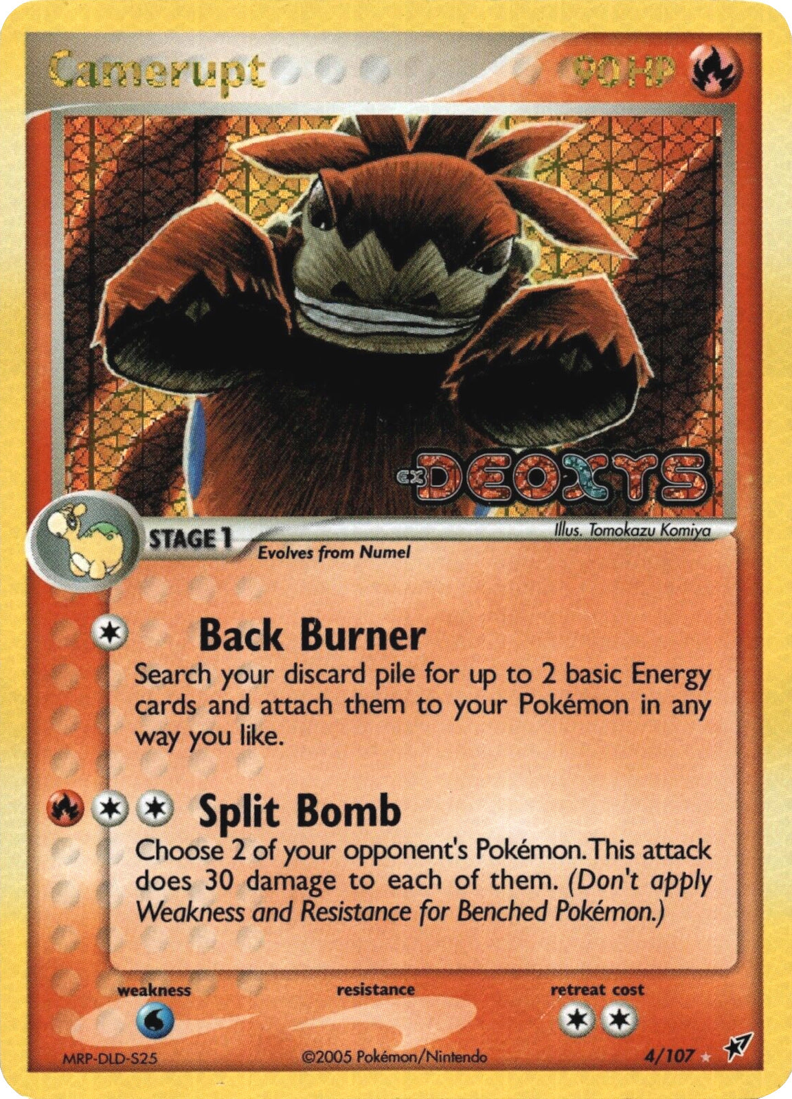 Camerupt (4/107) (Stamped) [EX: Deoxys] | I Want That Stuff Brandon