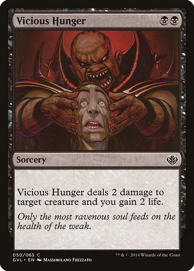 Vicious Hunger (Garruk vs. Liliana) [Duel Decks Anthology] | I Want That Stuff Brandon