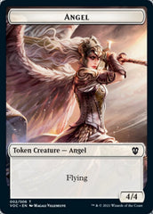Angel // Clue Double-Sided Token [Innistrad: Crimson Vow Commander Tokens] | I Want That Stuff Brandon