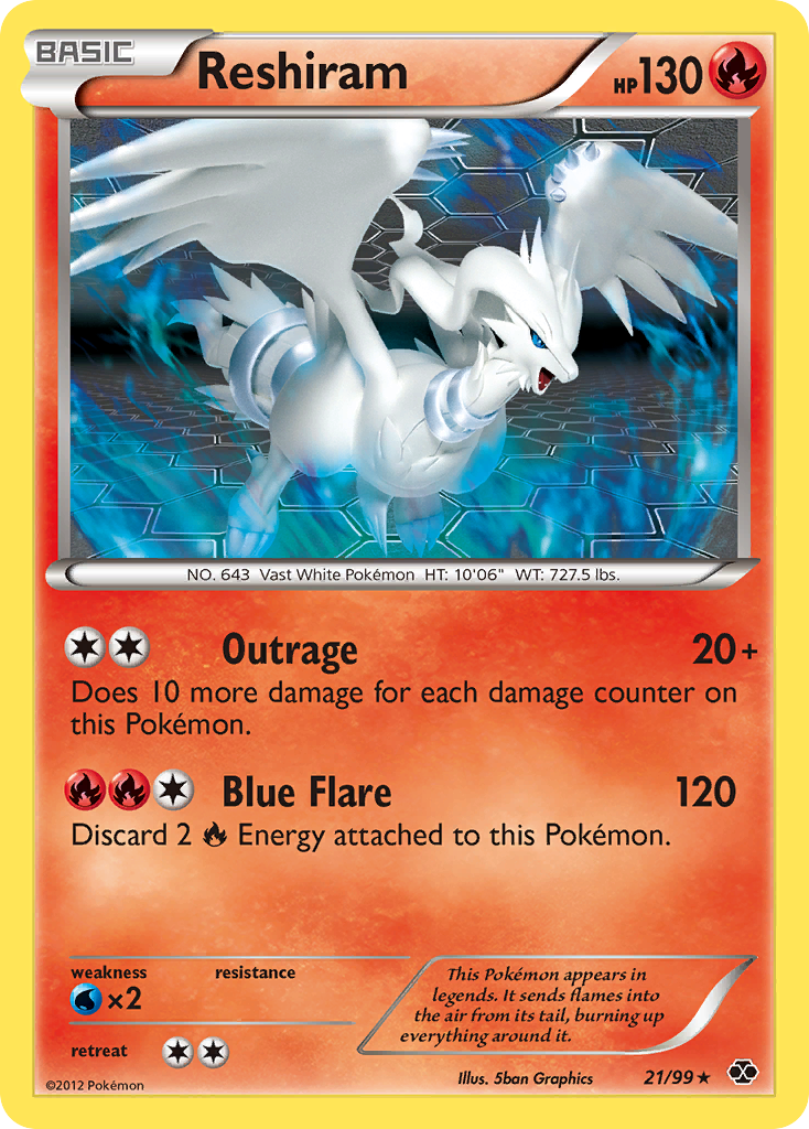 Reshiram (21/99) [Black & White: Next Destinies] | I Want That Stuff Brandon