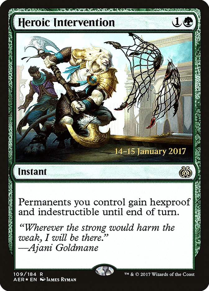 Heroic Intervention [Aether Revolt Prerelease Promos] | I Want That Stuff Brandon