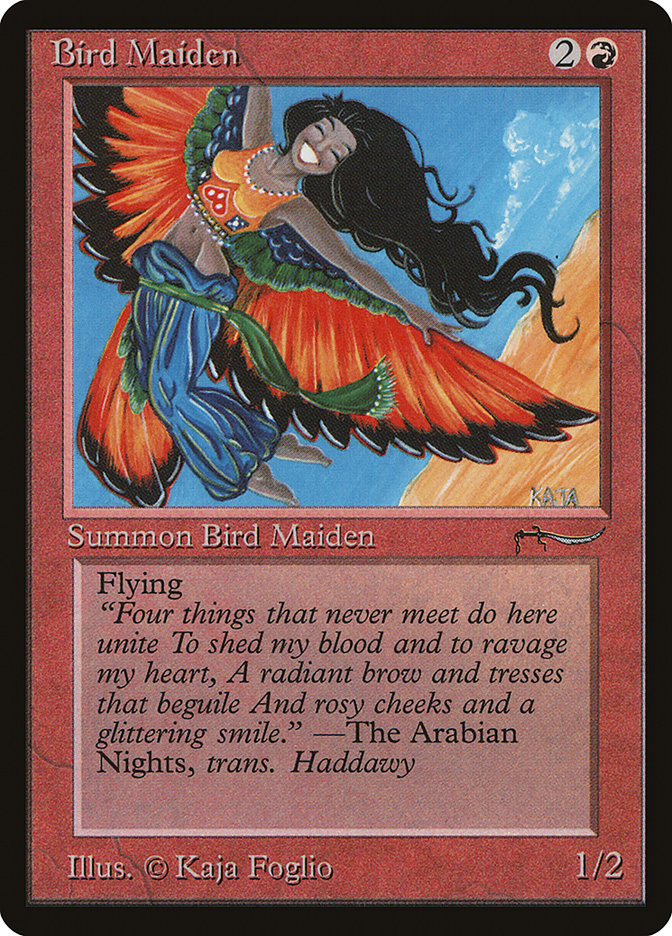 Bird Maiden (Light Mana Cost) [Arabian Nights] | I Want That Stuff Brandon