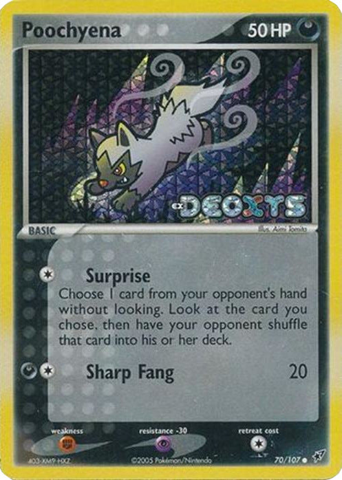 Poochyena (70/107) (Stamped) [EX: Deoxys] | I Want That Stuff Brandon