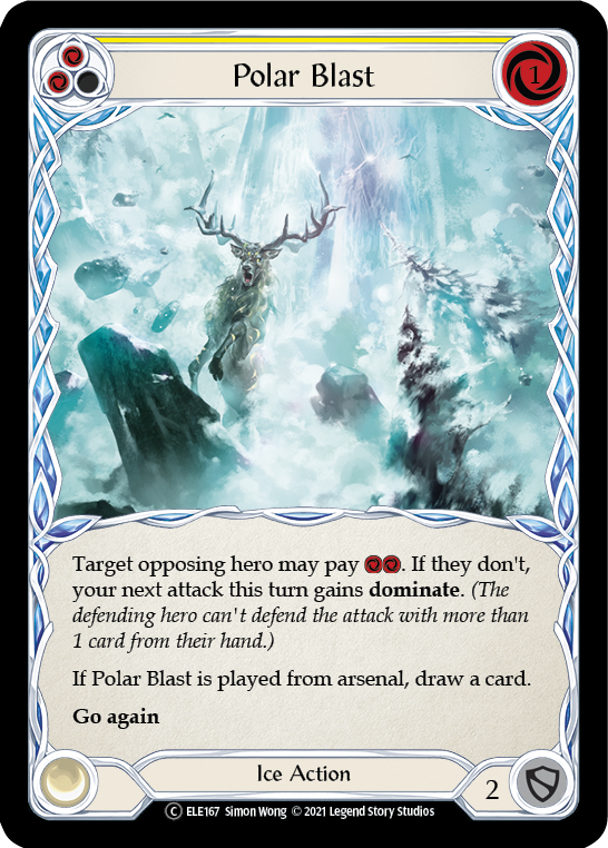 Polar Blast (Yellow) [U-ELE167] Unlimited Rainbow Foil | I Want That Stuff Brandon