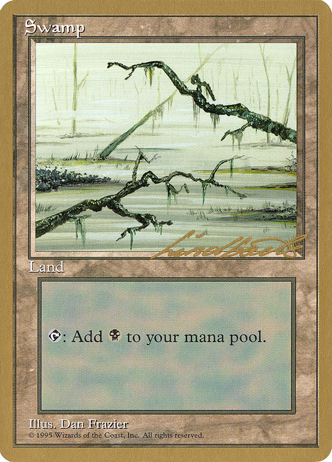 Swamp (ll371) (Leon Lindback) [Pro Tour Collector Set] | I Want That Stuff Brandon