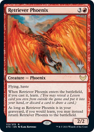 Retriever Phoenix (Promo Pack) [Strixhaven: School of Mages Promos] | I Want That Stuff Brandon
