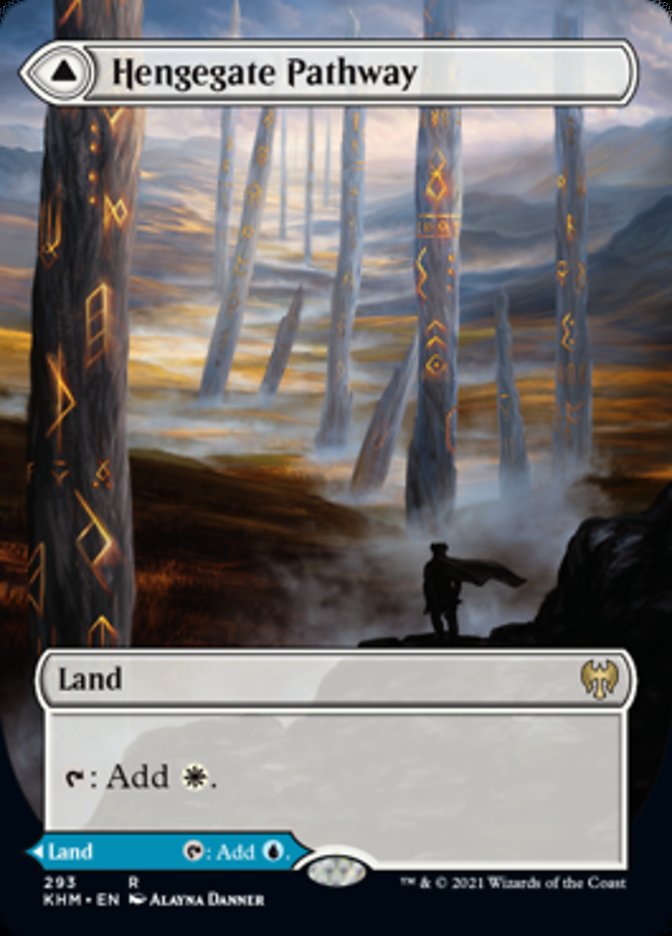 Hengegate Pathway // Mistgate Pathway (Borderless Alternate Art) [Kaldheim] | I Want That Stuff Brandon