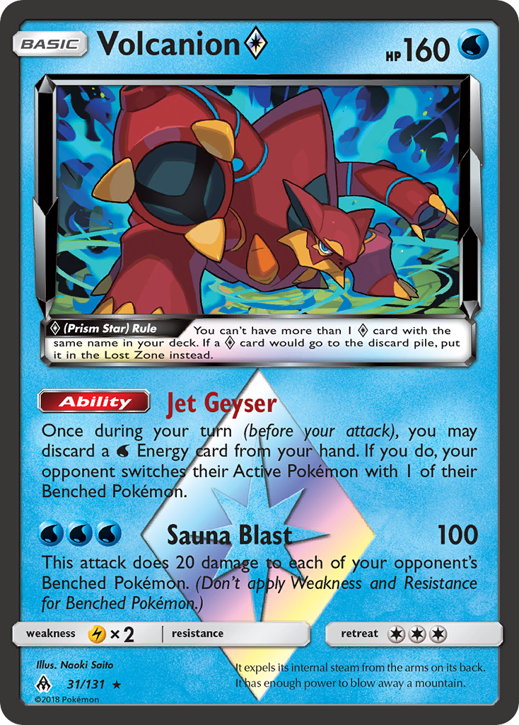 Volcanion (31/131) (Prism Star) [Sun & Moon: Forbidden Light] | I Want That Stuff Brandon