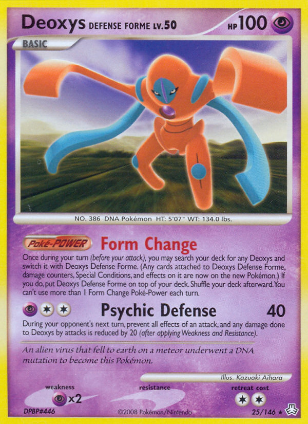 Deoxys Defense Forme (25/146) [Diamond & Pearl: Legends Awakened] | I Want That Stuff Brandon