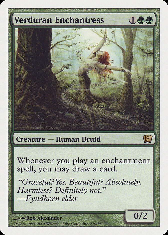 Verduran Enchantress [Ninth Edition] | I Want That Stuff Brandon