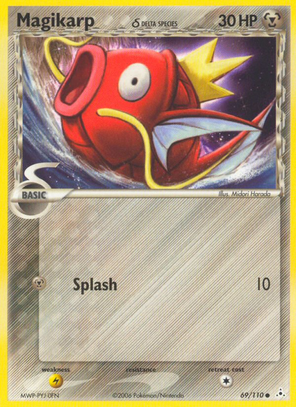 Magikarp (69/110) (Delta Species) [EX: Holon Phantoms] | I Want That Stuff Brandon