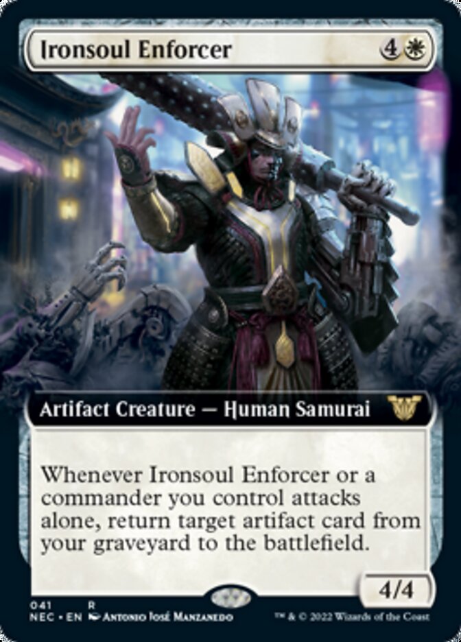 Ironsoul Enforcer (Extended Art) [Kamigawa: Neon Dynasty Commander] | I Want That Stuff Brandon