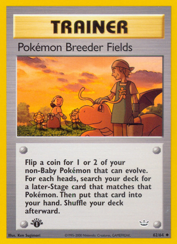 Pokemon Breeder Fields (62/64) [Neo Revelation 1st Edition] | I Want That Stuff Brandon