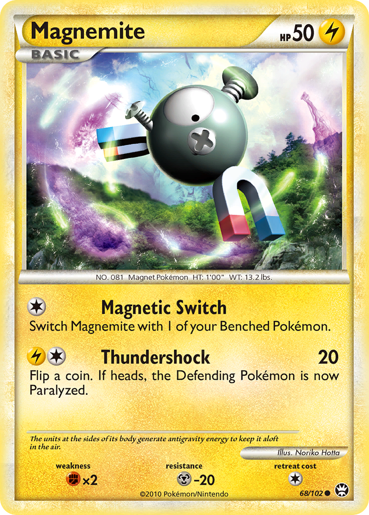 Magnemite (68/102) [HeartGold & SoulSilver: Triumphant] | I Want That Stuff Brandon