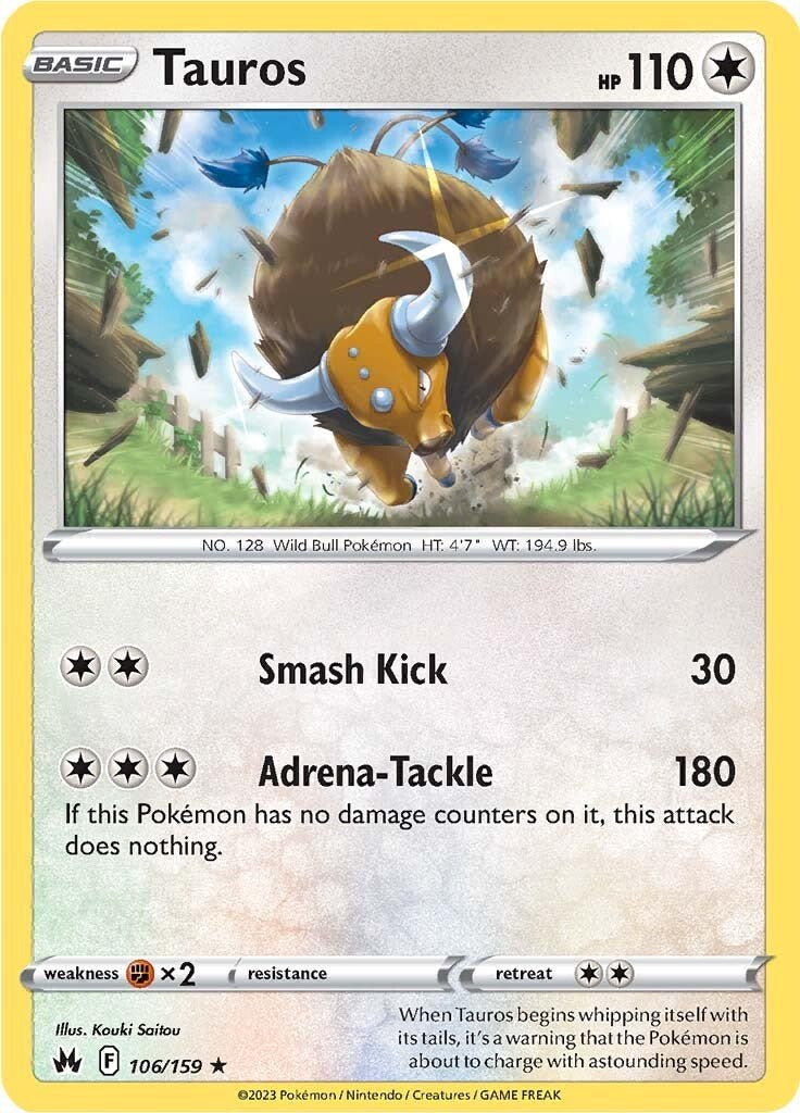 Tauros (106/159) [Sword & Shield: Crown Zenith] | I Want That Stuff Brandon