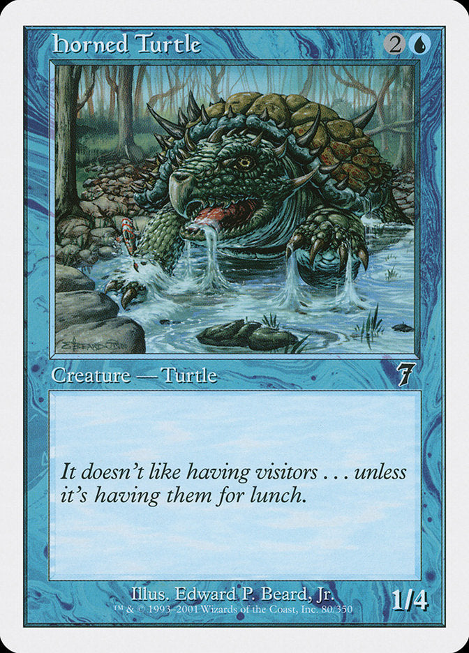 Horned Turtle [Seventh Edition] | I Want That Stuff Brandon