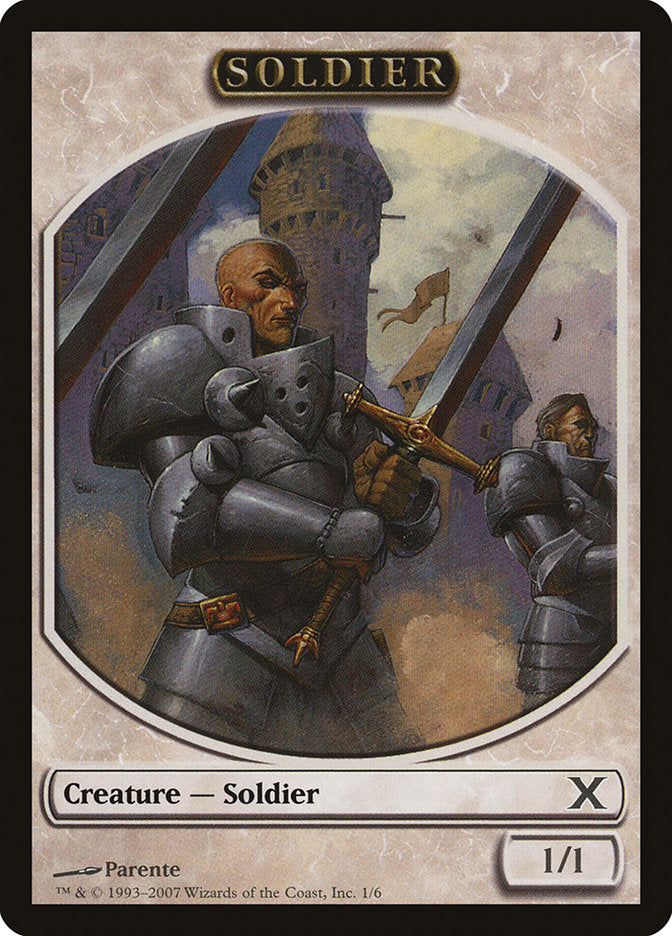 Soldier Token [Tenth Edition Tokens] | I Want That Stuff Brandon