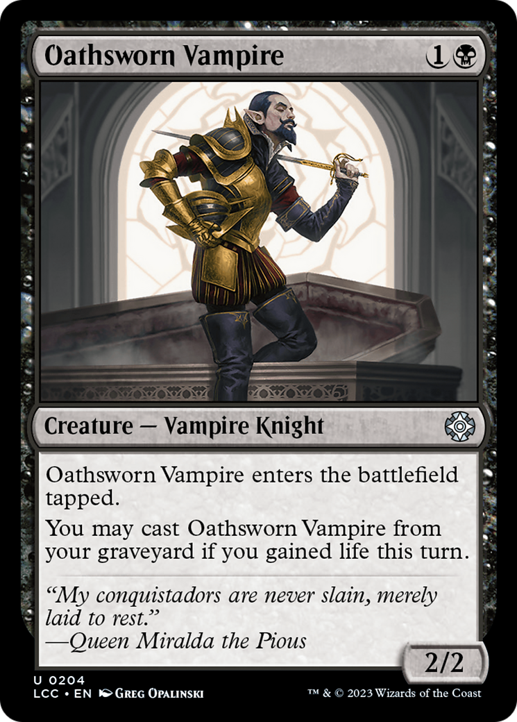 Oathsworn Vampire [The Lost Caverns of Ixalan Commander] | I Want That Stuff Brandon