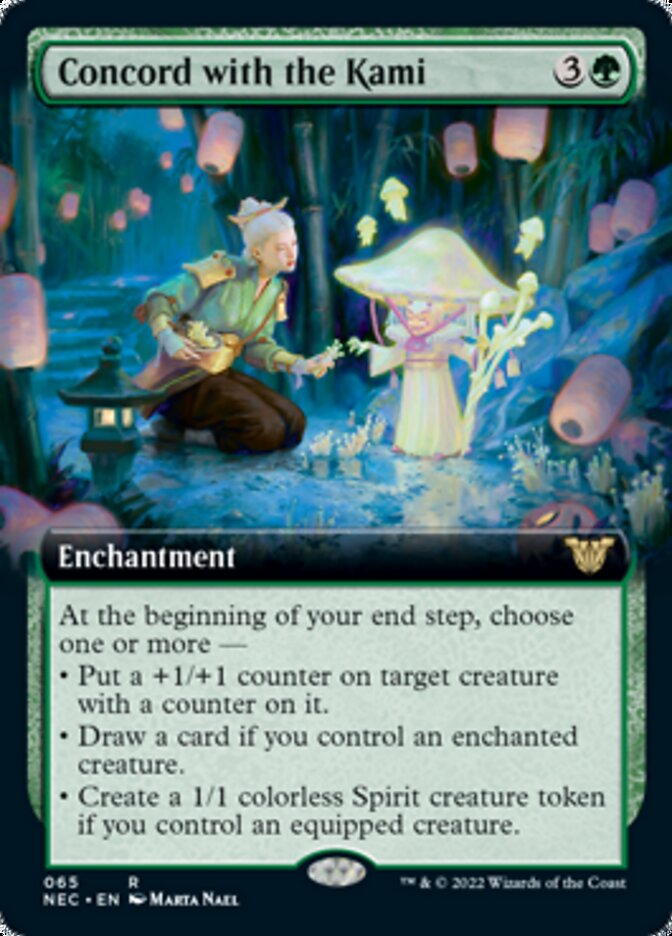 Concord with the Kami (Extended Art) [Kamigawa: Neon Dynasty Commander] | I Want That Stuff Brandon