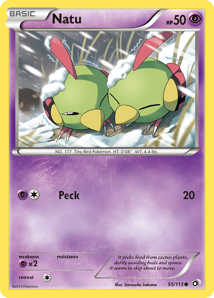 Natu (55/113) [Black & White: Legendary Treasures] | I Want That Stuff Brandon