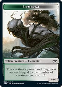 Elemental // Treasure Double-Sided Token [Double Masters Tokens] | I Want That Stuff Brandon