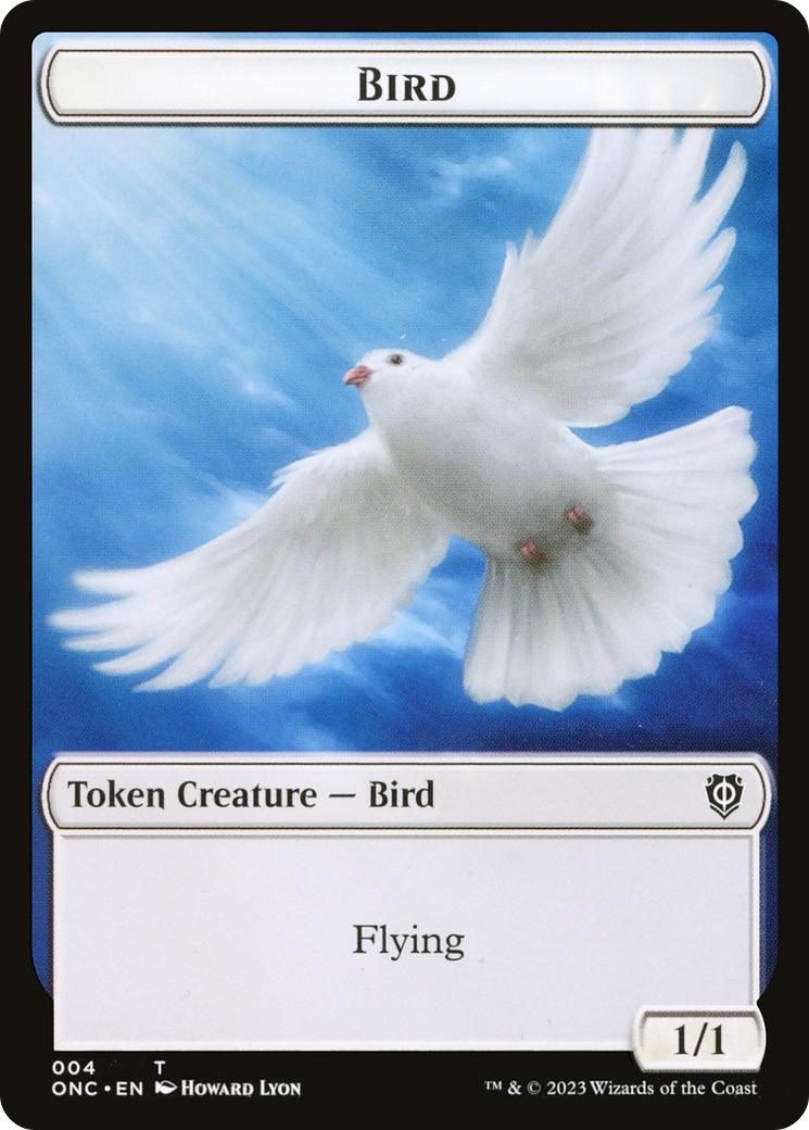 Bird // Cat Double-Sided Token [Phyrexia: All Will Be One Commander Tokens] | I Want That Stuff Brandon