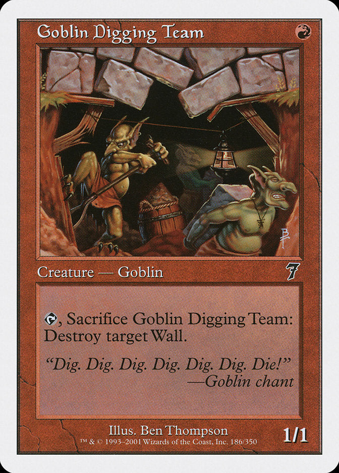 Goblin Digging Team [Seventh Edition] | I Want That Stuff Brandon